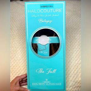 Halocouture Hybrid Fall -Balayage B4-27 Medium auburn brown with highlights. 16”